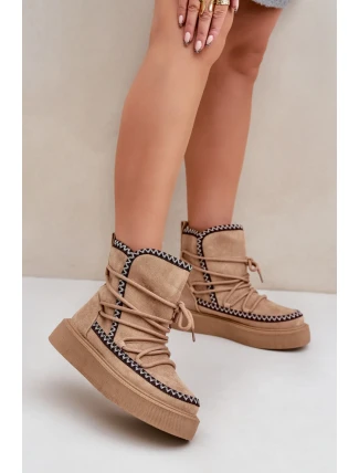 Snehové topánky model 203892 Krok vo veľkom štýle Snehové topánky model 203892 Krok vo veľkom štýle