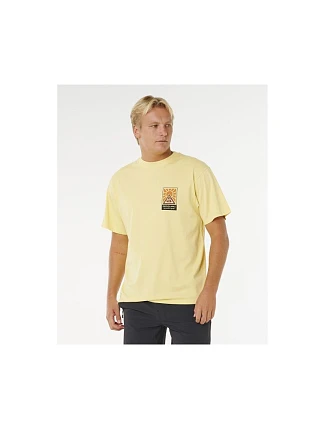 Pánske tričko RIP CURL Search Dawn Tee, žlté Pánske tričko RIP CURL Search Dawn Tee, žlté