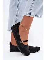 Športové baleríny s remienkom Black Charmy Športové baleríny s remienkom Black Charmy
