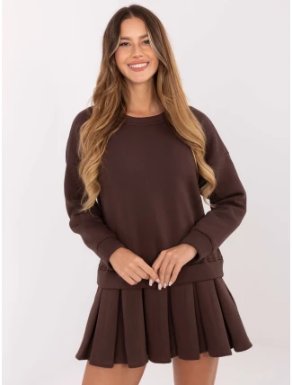 Šaty MI SK 3249.98 tmavohnedé