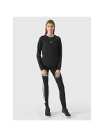 4F Juniorská dievčenská mikina z organickej bavlny bez kapucne