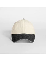 Beechfield B 673 6-panelová nízkoprofilová kontrastná čiapka s kšiltom 53.0673 natural/vintage black