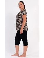 Dámske pyžamo kapri Leopard Dámske pyžamo kapri Leopard