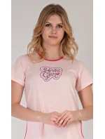 Dámske domáce šaty s krátkym rukávom Super girl