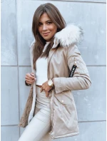 Dámska zimná bunda VIXEN beige FashionStreet TY3873