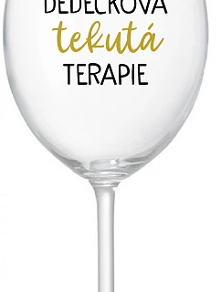 GIRL'S FLUID THERAPY - číry pohár na víno 350 ml