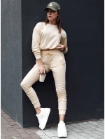 Dámske tepláky RELAX MODE cream FashionStreet UY2142