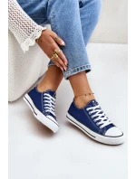 Damskie Klasyczne Trampki Granatowe Ecoma