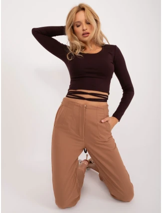 Blúzka EM BZ 782.95 tmavohnedá