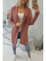 Sveter s netopierími rukávmi tmavo ružový