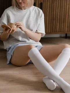 Bavlnené podkolienky 072