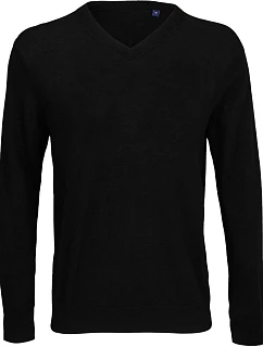 NEOBLU Sullivan Men Pánsky sveter s výstrihom do V 24.3987 deep black