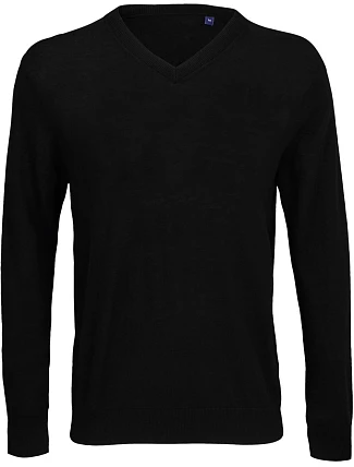 NEOBLU Sullivan Men Pánsky sveter s výstrihom do V 24.3987 deep black NEOBLU Sullivan Men Pánsky sveter s výstrihom do V 24.3987 deep black