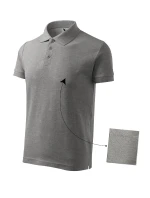 Bavlnená pánska polokošeľa tmavosivá