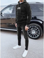 Pánska bavlnená mikina s potlačou HOPES čierna FashionStreet BX5662 Pánska bavlnená mikina s potlačou HOPES čierna FashionStreet BX5662