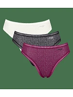 sloggi GO Crush High leg C3P – čierna kombinácia – SLOGGI čierna kombinácia – SLOGGI