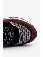 Sneakersy Męskie Big Star NN174322 Memory Foam System Brązowo-Czarne Sneakersy Męskie Big Star NN174322 Memory Foam System Brązowo-Czarne