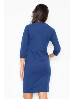 Šaty Ilma M205 v tmavo modrej farbe - Figl