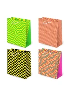 Tlapka T-2L SET 152 Fluo Chekerboard bag