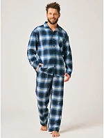 Pyžamo Key MNS 432 B26, dĺžka/šírka 3XL–4XL, na zapínanie Pyžamo Key MNS 432 B26, dĺžka/šírka 3XL–4XL, na zapínanie