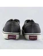 Tmavosivé šnurovacie dámske tenisky (A8865)