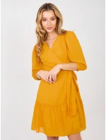 Šaty LK SK 508027.34P tmavo žltá Šaty LK SK 508027.34P tmavo žltá
