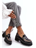 Skórzane Damskie Mokasyny D&A MR870-32 Czarne