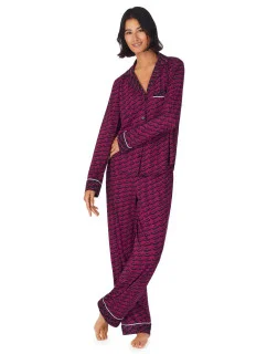 Dámske pyžamo YI2922684F 501 fialová vzor - DKNY