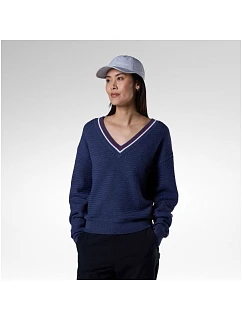 Dámsky sveter ROSSIGNOL W Knitted V Neck, tmavomodrý