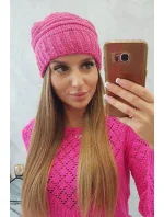 Dámska čiapka Elora K336 tmavo ružová