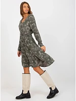 Šaty D73771M30365A v khaki farbe Šaty D73771M30365A v khaki farbe