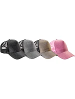 Result Headwear RC 090X 5-panelová trblietavá čiapka „New York“ 28.090X ružová