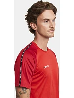 Craft Teamwear Squad Go Contrast Jersey M Pánske kontrastné športové tričko 82.2725 biele Craft Teamwear Squad Go Contrast Jersey M Pánske kontrastné športové tričko 82.2725 biele