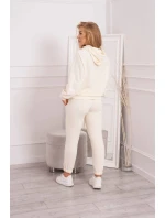 Tepláková súprava s kapucňou ecru Tepláková súprava s kapucňou ecru