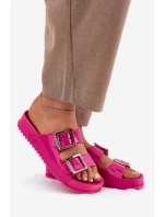 Damskie Klapki Gładkie Pachnące ZAXY NN285093 Fuksja