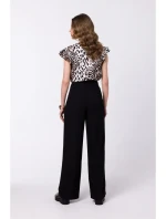 S331 Blúzka bez rukávov - čierna