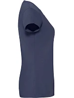 Fruit of the Loom Lady-Fit Iconic 195 T Dámske tričko z hustej bavlny 16.1424 tmavomodré