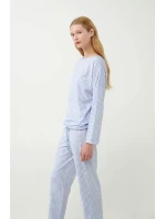 Vamp - Klasické pyžamo s geometrickou potlačou 21384 - Vamp