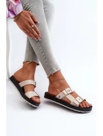 Dámske žabky s plochou podrážkou ZAXY LL285072 Beige