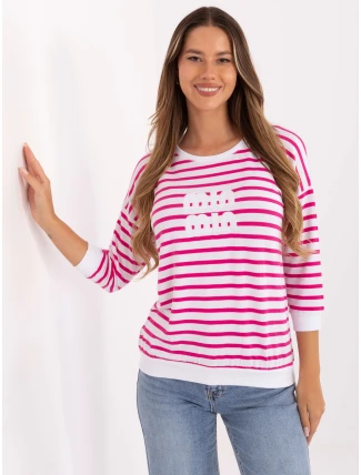 Blúzka RV BZ A790.47 bielo-ružová