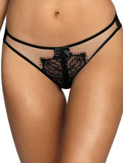 Zvodné tangá V-9508 čierna - Axami