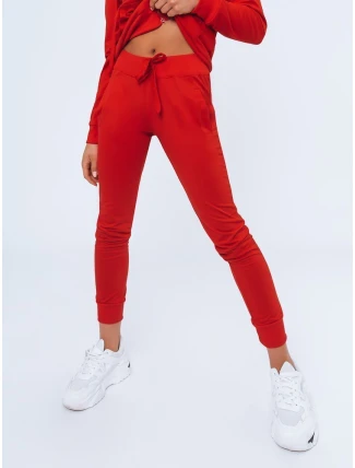 Dámske tepláky LARA červená FashionStreet UY0954 Dámske tepláky LARA červená FashionStreet UY0954