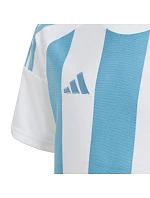 Detské tričko adidas Striped 24 Jersey white and blue IW2137