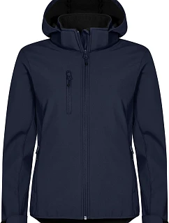 Clique Classics Softshell Hoody W Dámska 3-vrstvová softshellová bunda s kapucňou 67.0917 tmavomodrá