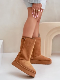 Vysoká platforma Snehové topánky Big Star OO274893 Camel