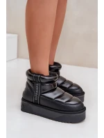 Niskie Śniegowce Na Grubej Podeszwie D.Franklin DFSH371011 Czarne