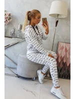 Sada s potlačou biela