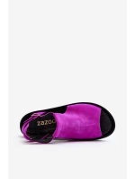 Zazoo 2914 Dámske semišové sandále Fuchsia Zazoo 2914 Dámske semišové sandále Fuchsia