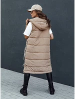 Dámska prešívaná vesta SKYLER camel FashionStreet TY4503