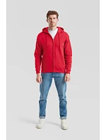Fruit of the Loom Classic Hooded Sweat Jacket Mikina s kapucňou 16.2062 čierna